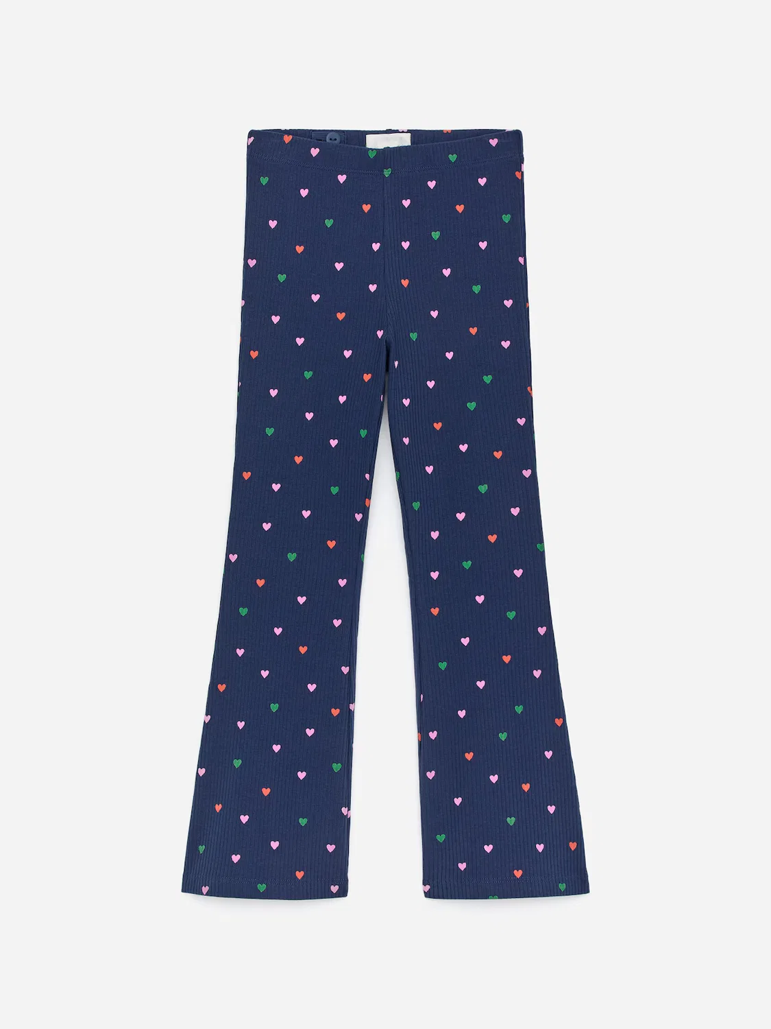 Расклешенные ребристые леггинсы Arket, Blau/Mehrfarbig