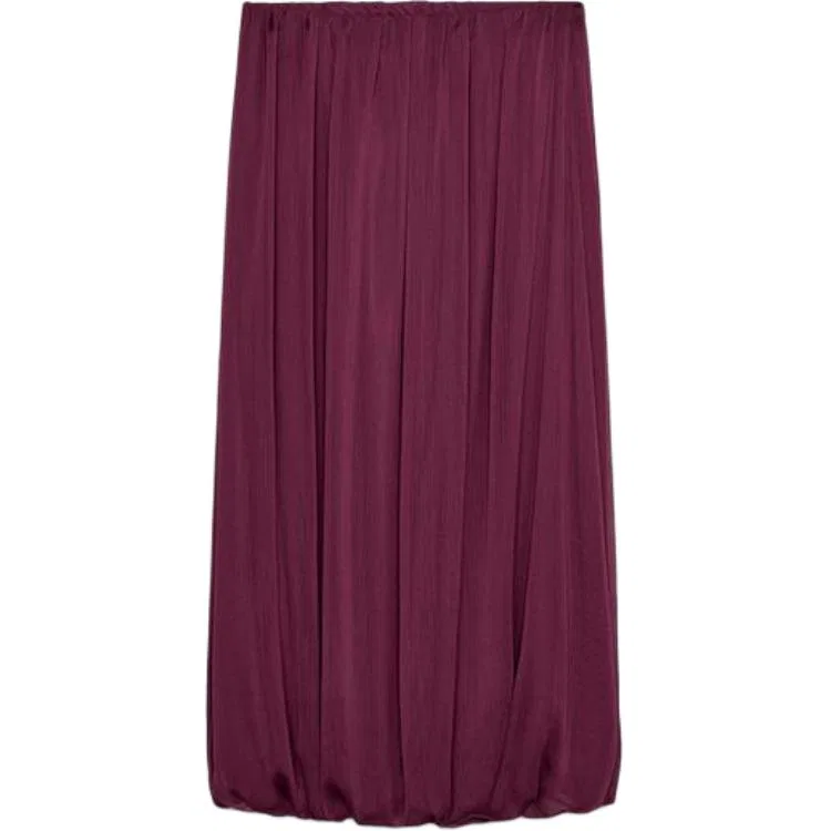 Женская юбка макси Casual Dark Red Color ZARA, Темно-красный