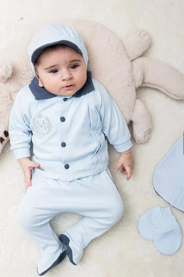 Детский комплект одежды для мальчиков хлопковый Thomas crested Cherub Baby, Blue