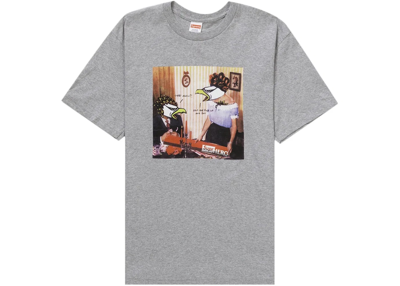Мужская футболка с принтом Supreme ANTIHERO Curbs Tee, Heather Grey