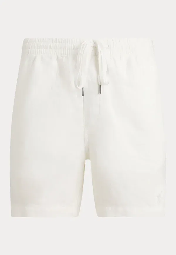 Шорты из льна 6-inch lateef classic fit Polo Ralph Lauren Ceramic White, белый — фото 4