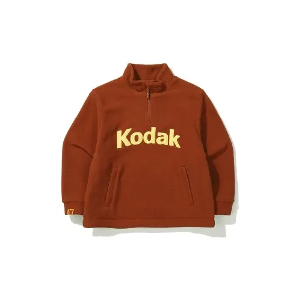 Флисовая кофта на молнии с логотипом, детская, Kodak Kids, оранжевый