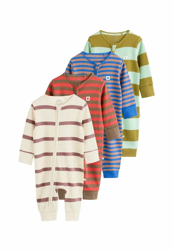 Комплект боди с длинным рукавом, полосатый, Regular fit, Next green stripe, зеленый — фото 2