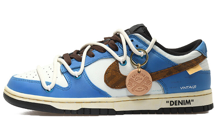 

Кроссовки Nike Dunk Skateboard Shoes Men Low-Top Black Blue