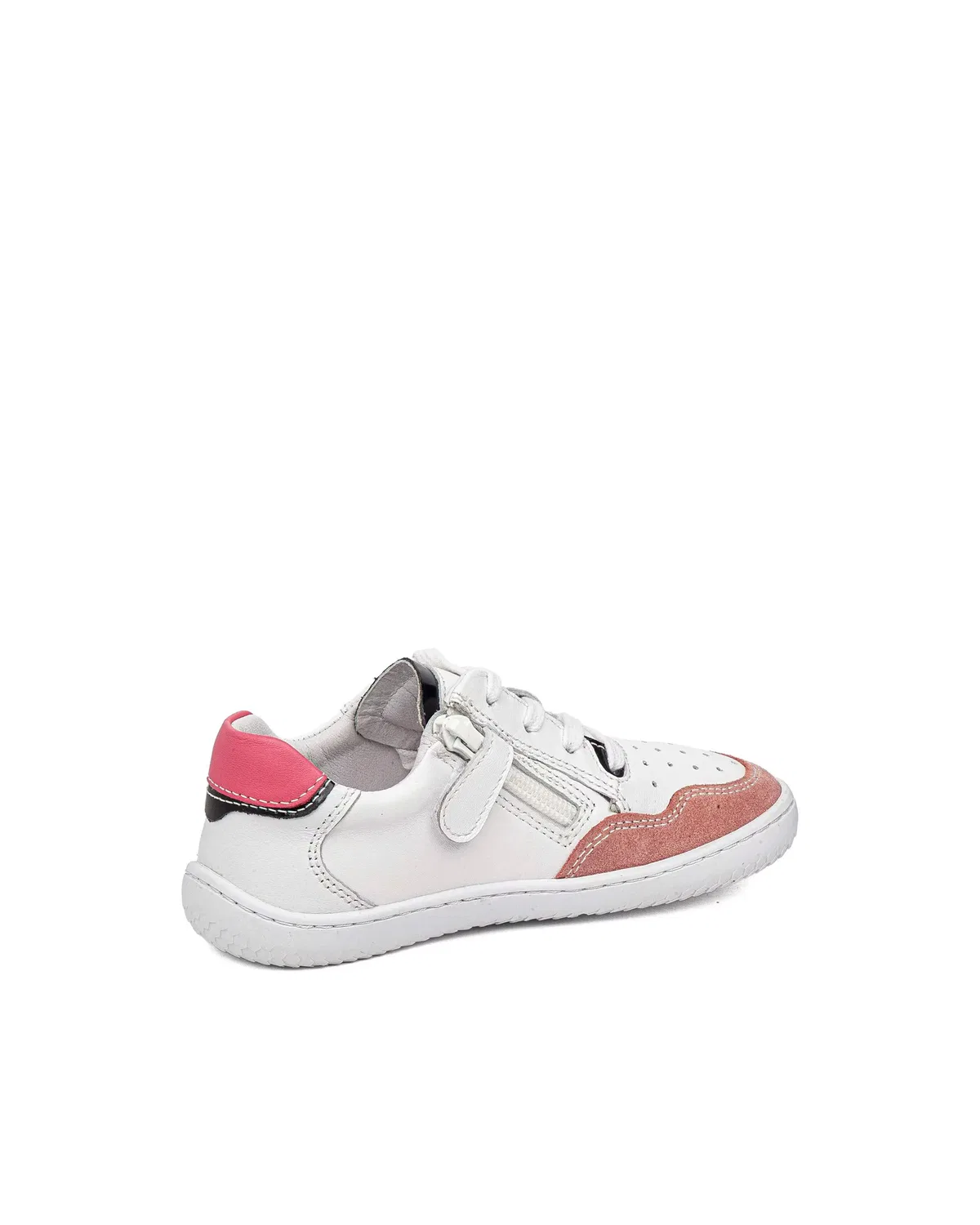 Детские кеды для мальчиков из кожи Gorila, Blanco / Rosa — фото 2