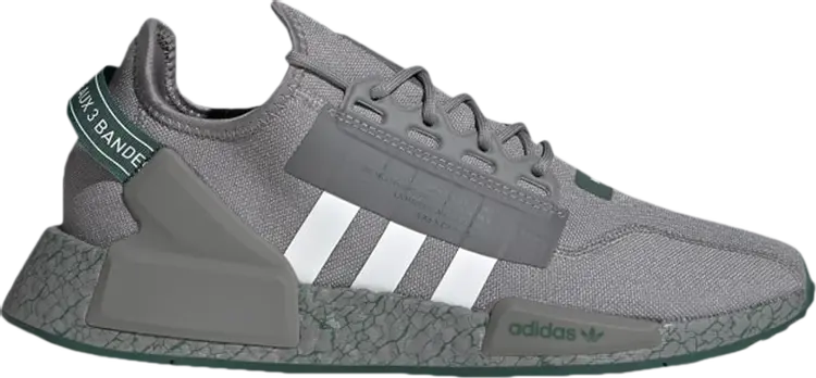 

Кроссовки Adidas NMD_R1 V2 'Crackled - Grey Collegiate Green', серый