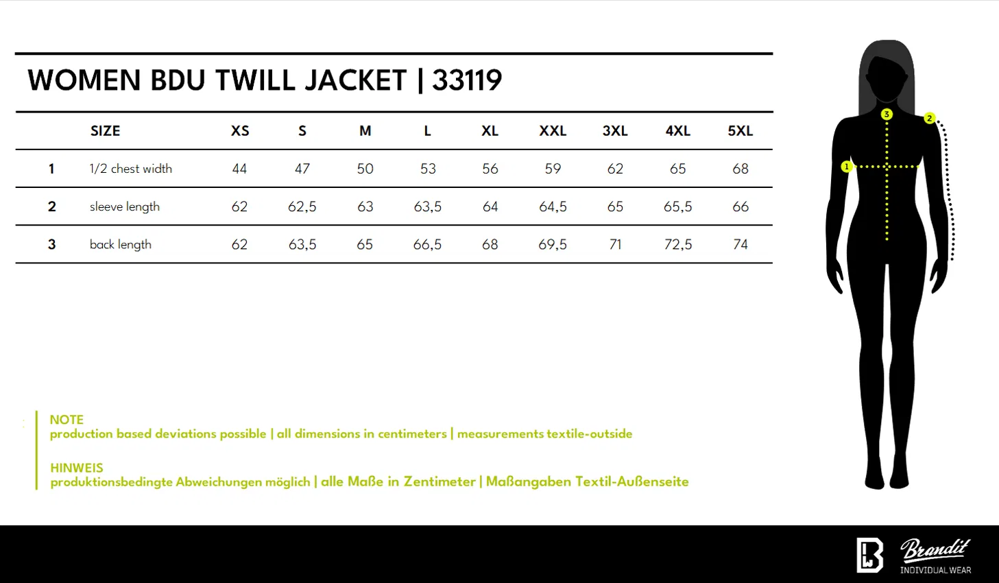 Женская куртка BDU Twill Jacket Brandit, Green — фото 3