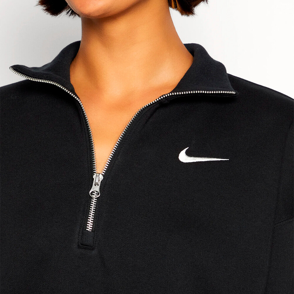Толстовка с замком Nike Sportswear CROP, чёрный — фото 3