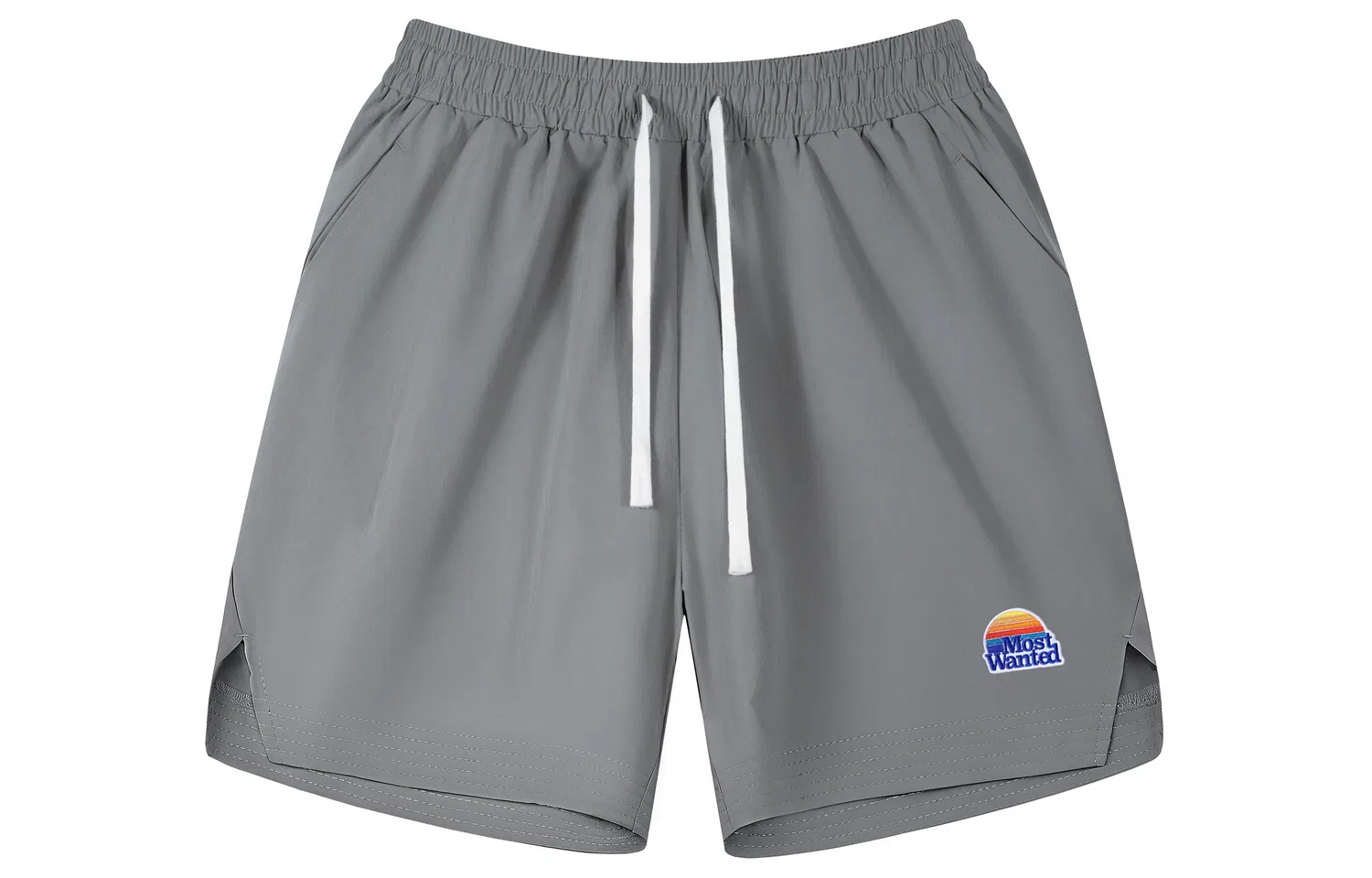 Детские шорты с вышивкой Casual Shorts MostwantedLab, Gray Embroidered