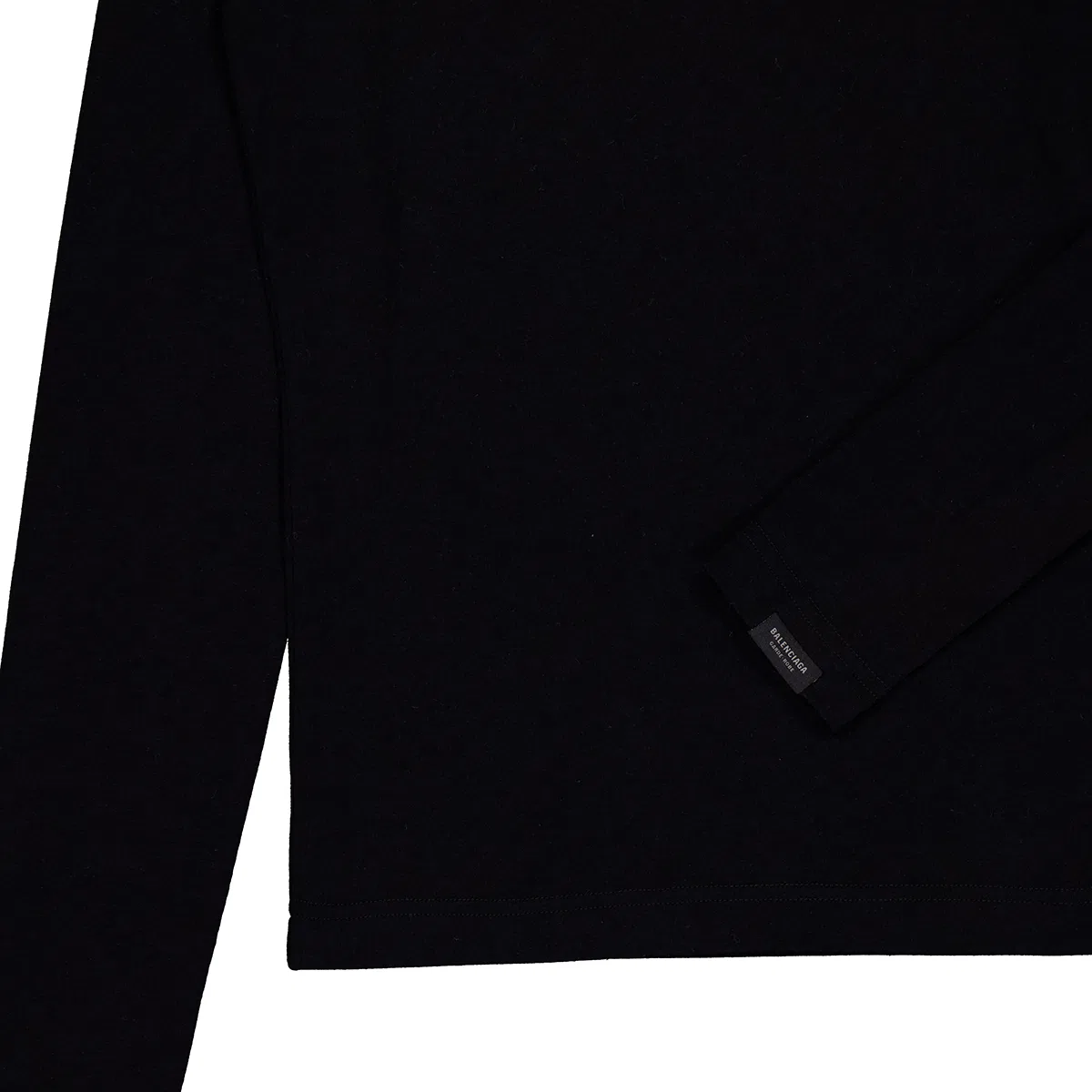 Футболка с длинным рукавом Stretch Long-Sleeve T-Shirt Balenciaga, Black — фото 2