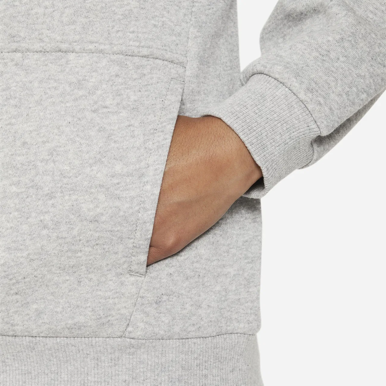 Худи для мальчиков Club HBR Fleece Nike, серый/белый — фото 3