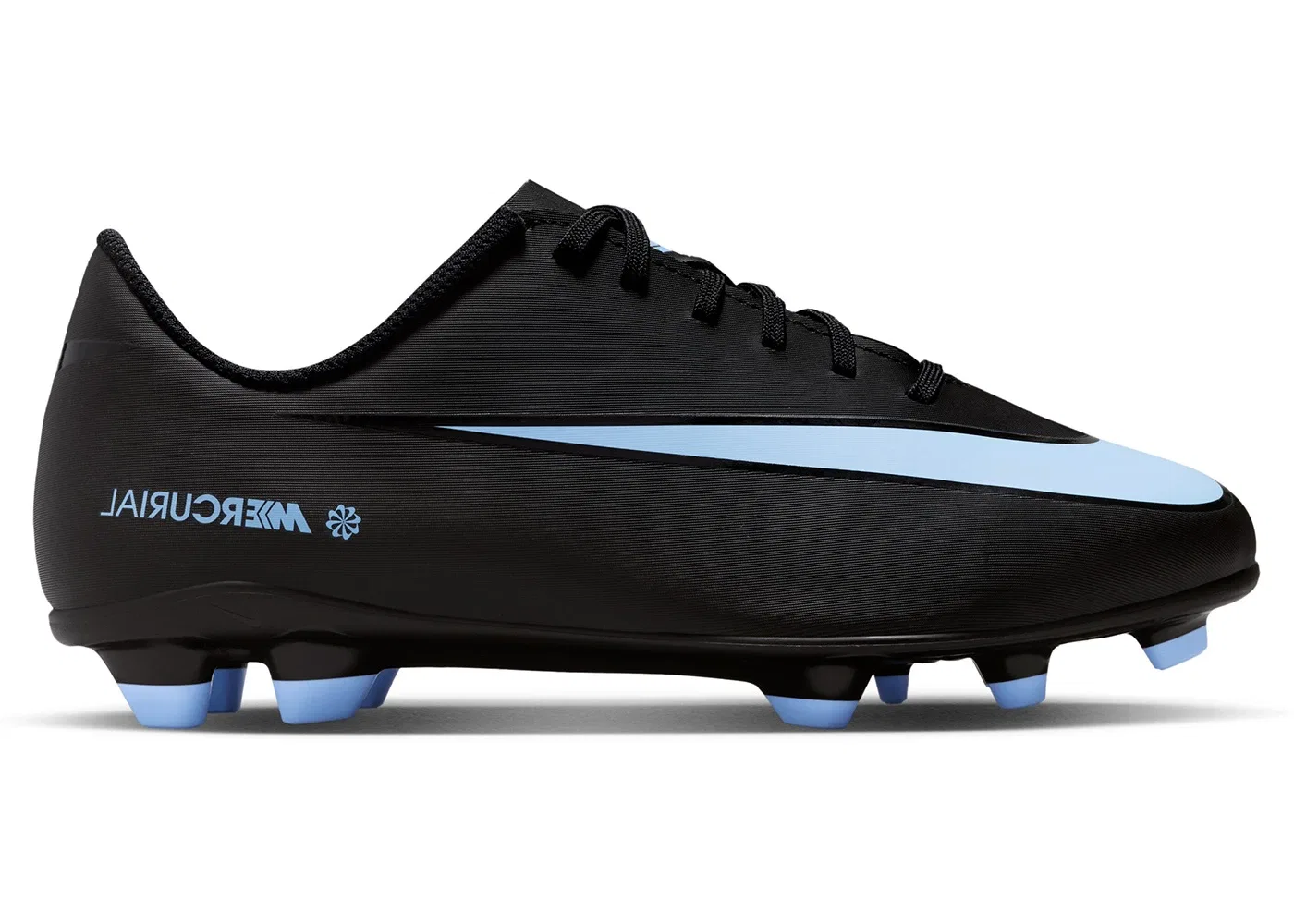 Детские бутсы Nike Mercurial Vapor 16 Club FG, Black/Ice Blue