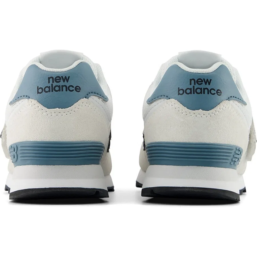 Детские кроссовки с замшей и текстилем New Balance 574, Серый — фото 4