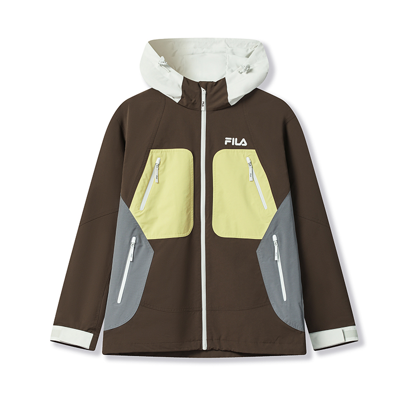 

FILA Оригинальная куртка мужская в темном земляном тоне, Dark Earth Tone