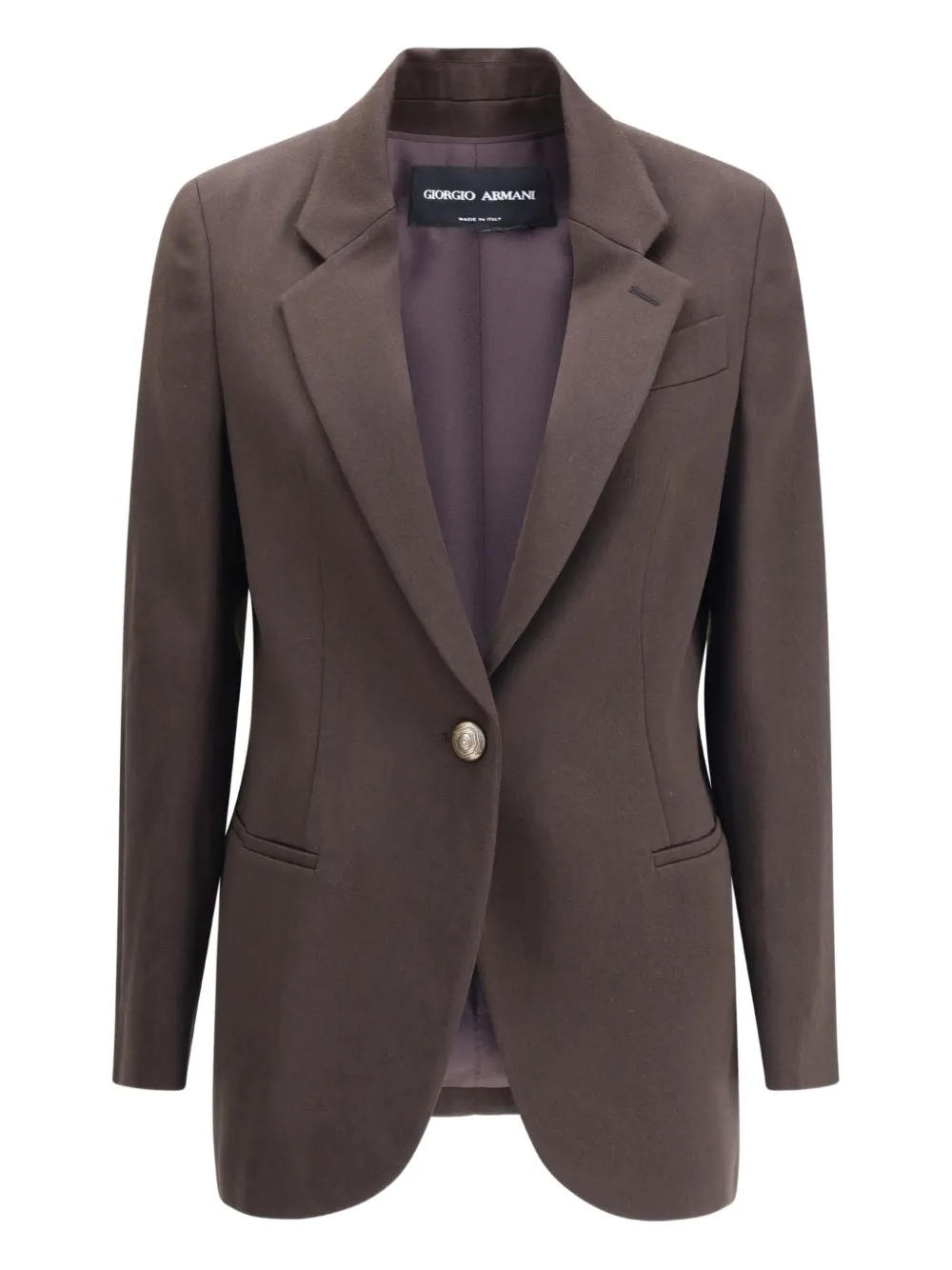 

Однобортный блейзер GIORGIO ARMANI, коричневый