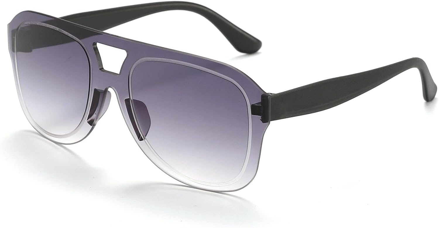 

Овальные солнцезащитные очки-пилот для женщин 2025 года, роскошные винтажные безободковые солнцезащитные очки с градиентным переходом, модные очки для вождения для мужчин, защита от УФ-излучения UV400 mincl, C3