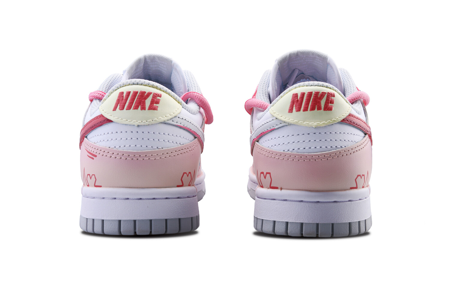 

Кроссовки Nike Dunk Skateboarding Shoes Unisex Low-top Red, розовый