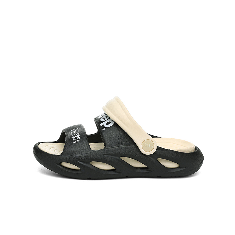 

Сандалии детские, износостойкие, легкие, амортизирующие, нескользящие Jeep, черный/белый