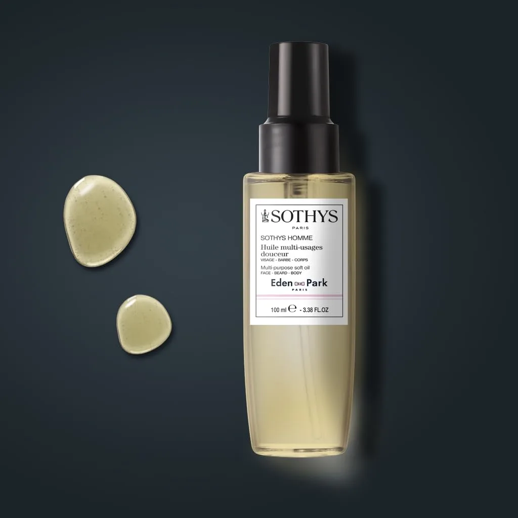 Многофункциональное мягкое масло SOTHYS | Питательное масло баобаба и касторовое масло для лица, бороды и тела | Увлажняющий крем для мужчин | Смягчает и улучшает состояние кожи — фото 2