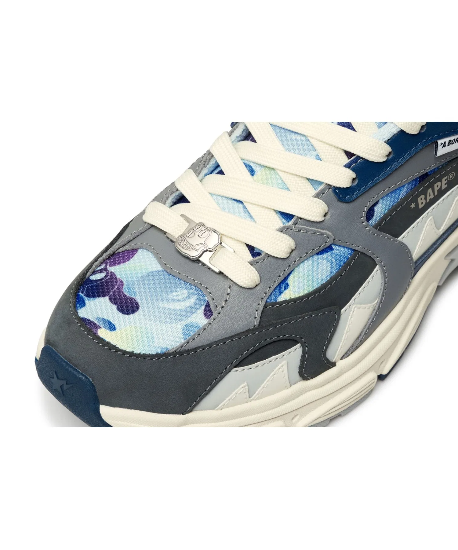 Мужские кроссовки A BATHING APE SHARK STA синие — фото 4