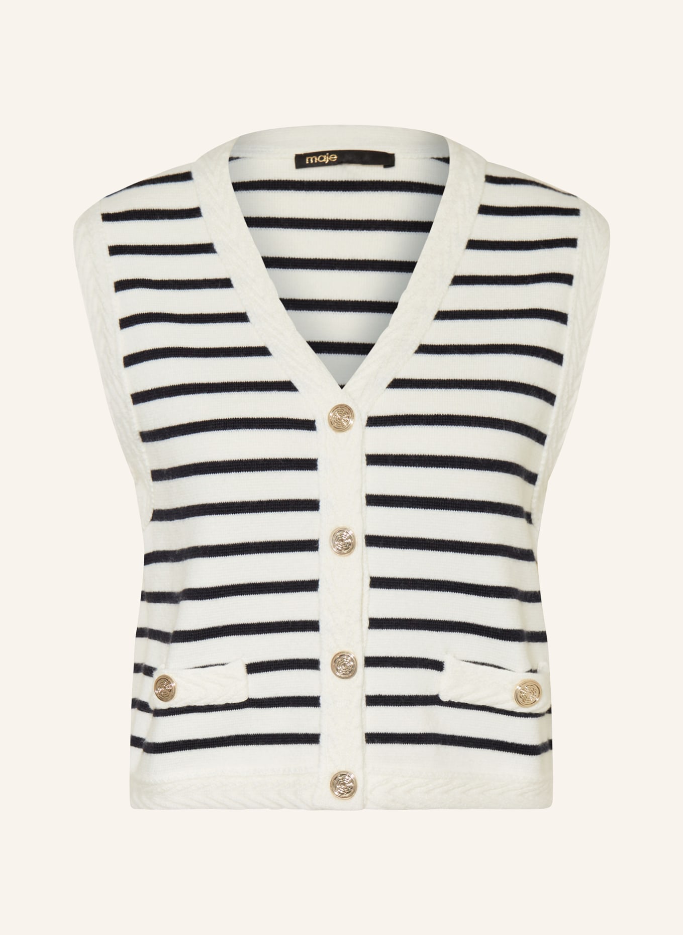 

Вязаный жилет Maje, мультиколор