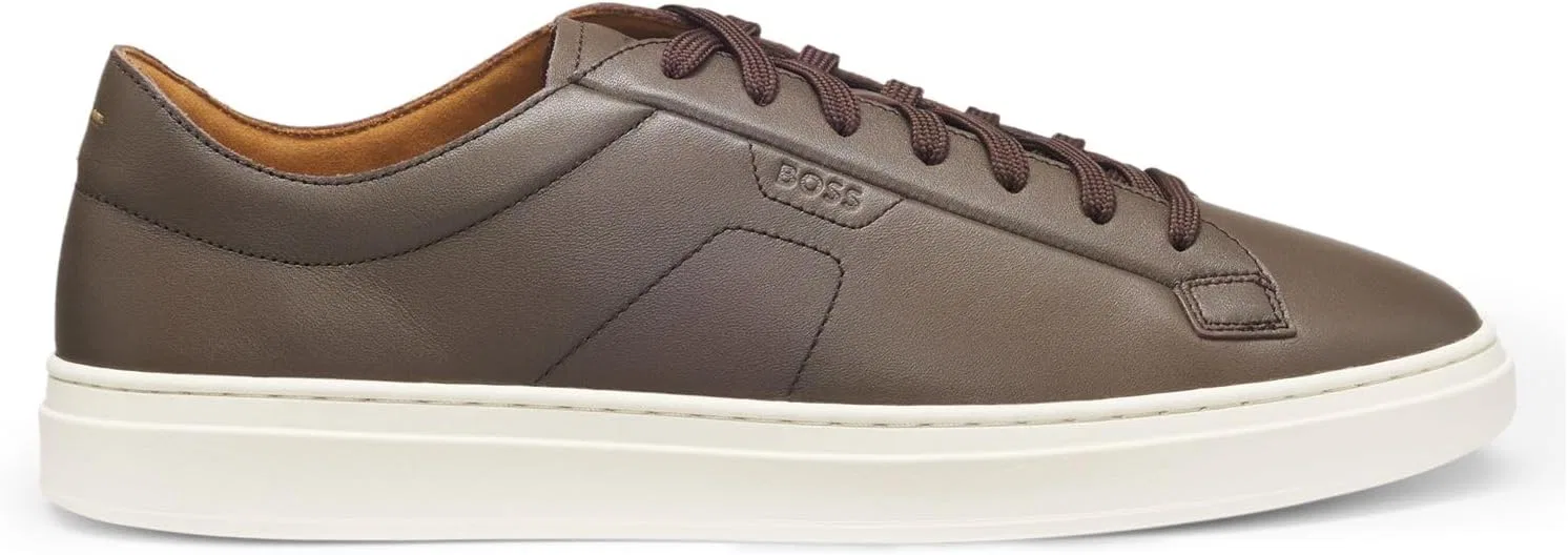 BOSS Мужские теннисные кроссовки Kieran_Tenn_bustd 10275985 01, Dark Brown