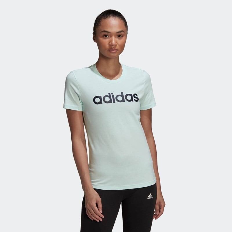 

Женская футболка Loungewear Essentials приталенного кроя с логотипом Adidas, синий