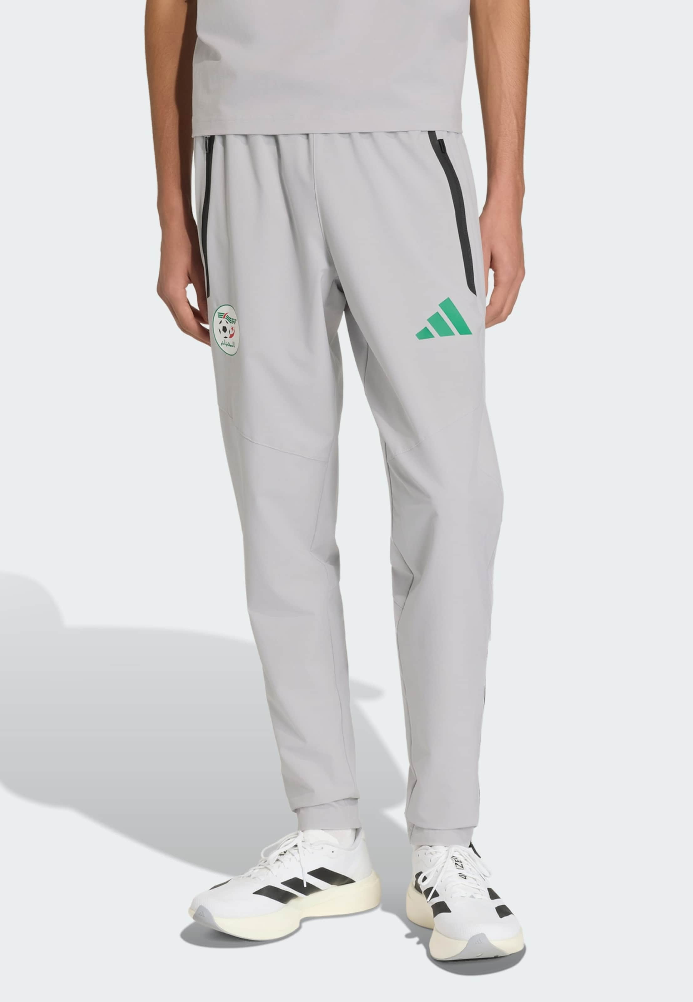 Adidas Performance Узкие спортивные штаны 'Algerien Tiro' в светло-сером цвете — фото 2