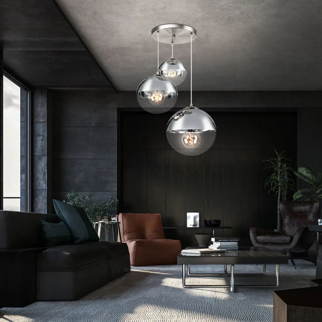 

Подвесной светильник Globo Lighting, серебряный