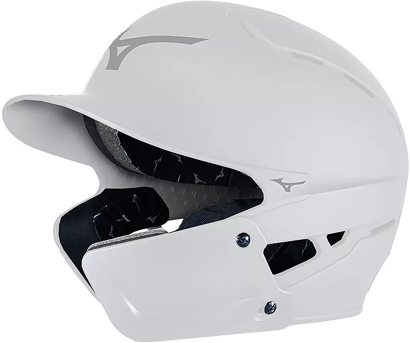 

Бейсбольный шлем Mizuno Junior B6 с защитой челюсти, белый