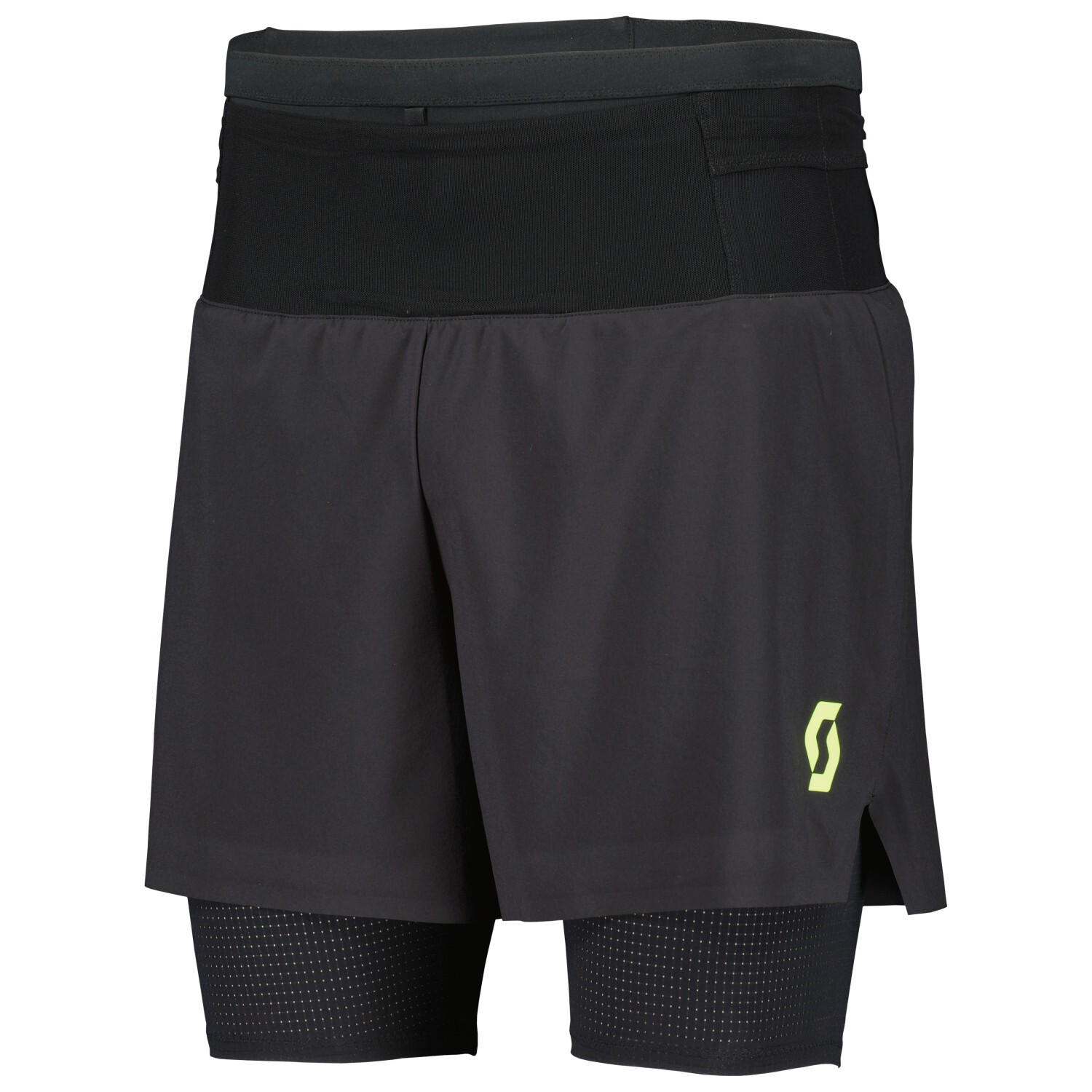 

Шорты для бега Scott Hybrid Shorts RC Run, цвет Black/Yellow