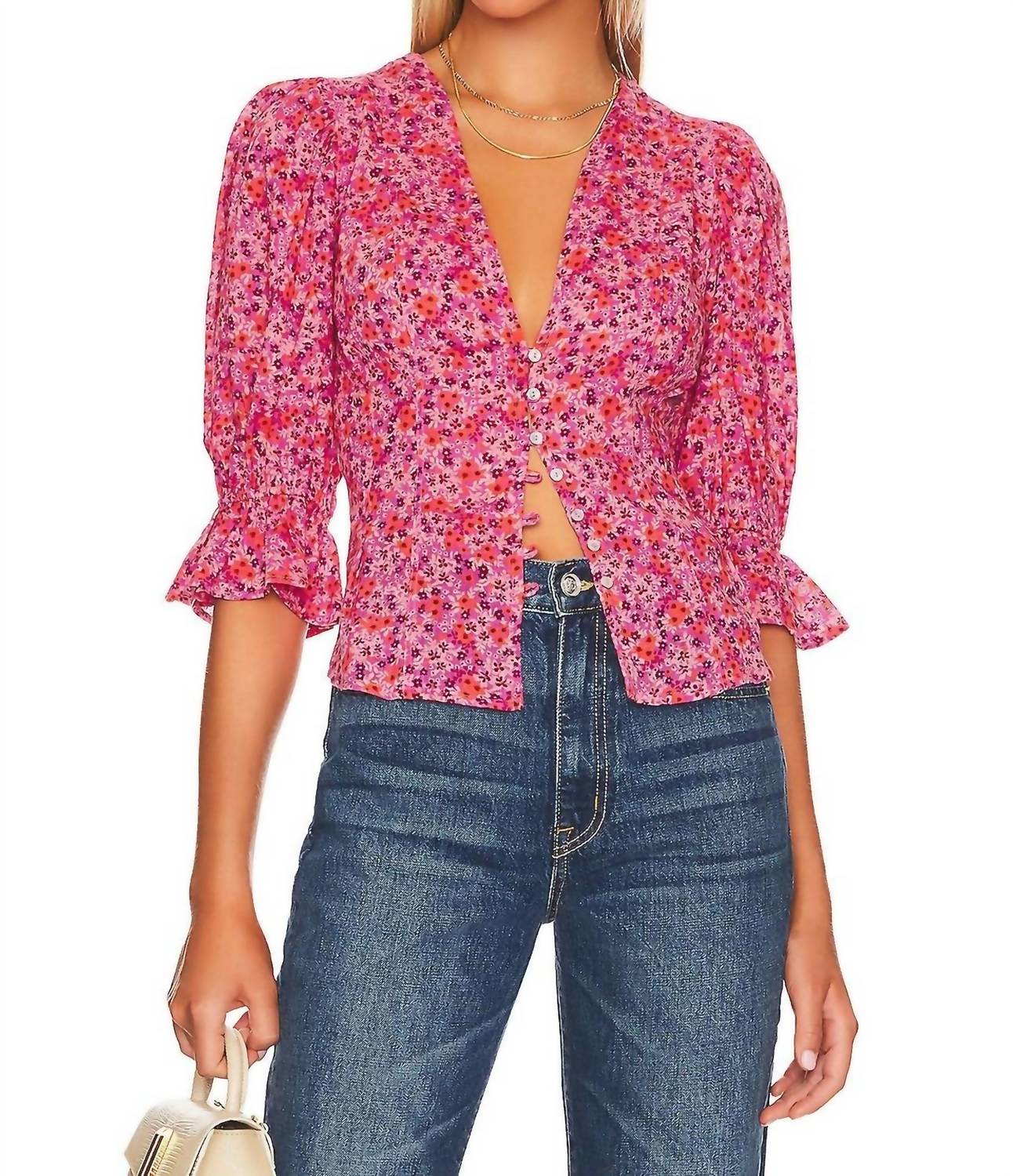

Блузка I Found You в розовом цвете Free People