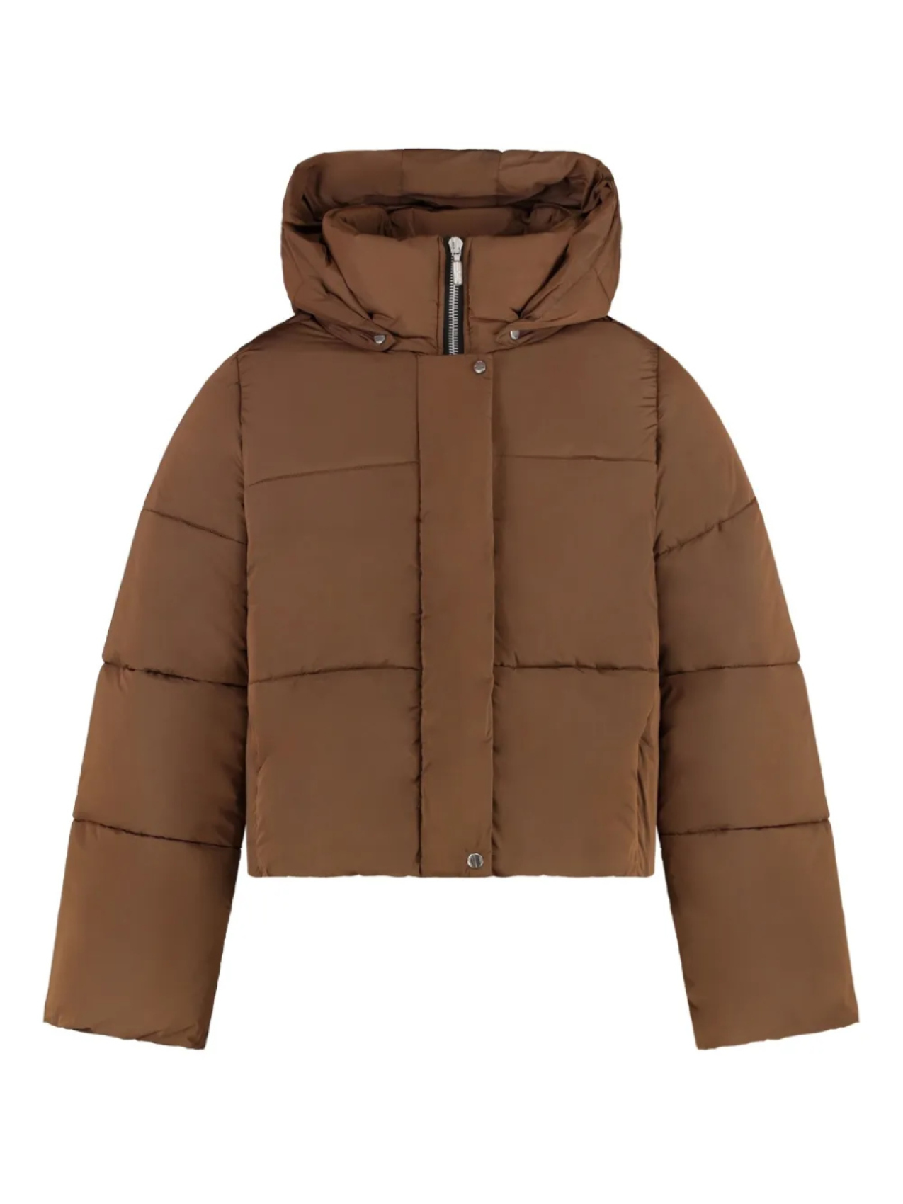 

Пуховик с логотипом RHUDE, коричневый