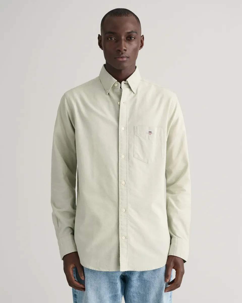 

Деловая рубашка Gant "REG OXFORD SHIRT", рубашка Оксфорд стандартного кроя, цвет Milky Matcha