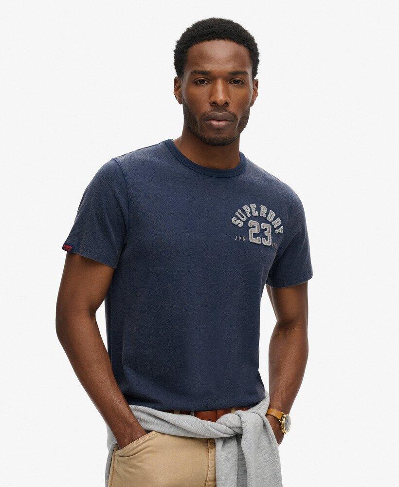 

SUPERDRY Винтажная спортивная футболка с круглым вырезом и короткими рукавами