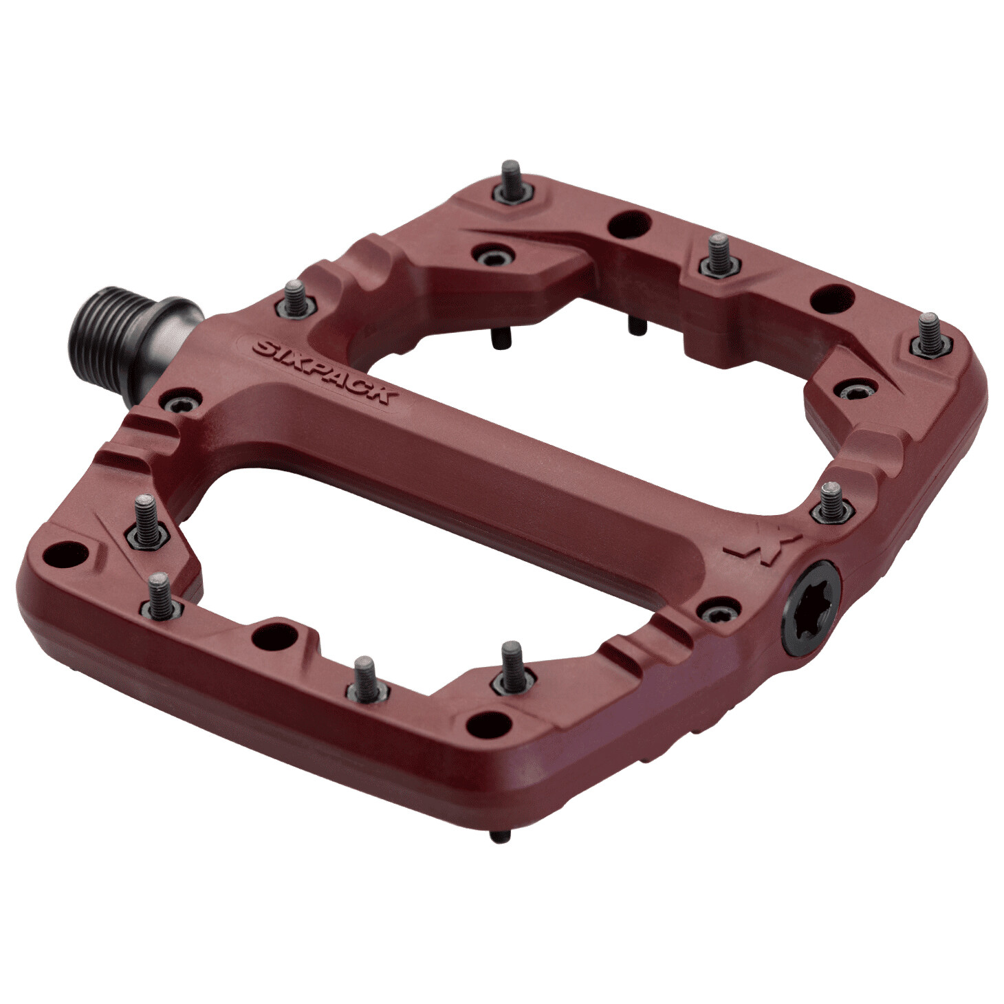 

Педали платформы Sixpack Racing Kamikaze PA, цвет Red Velvet