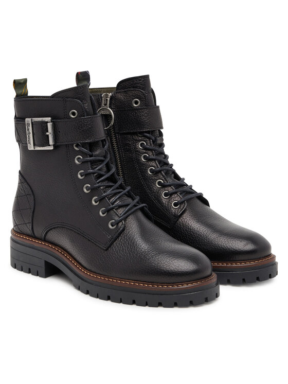 Женские ботинки Barbour Heidi из зернистой кожи, черный — фото 2