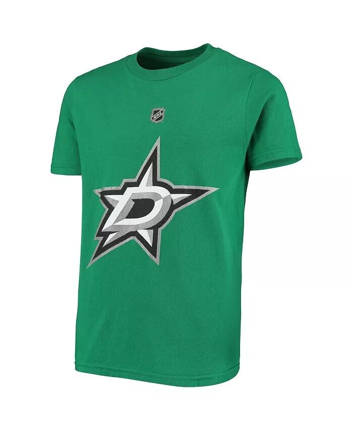 Футболка Big Boys Tyler Seguin Kelly Green Dallas Stars с именем и номером игрока Outerstuff, зеленый — фото 2