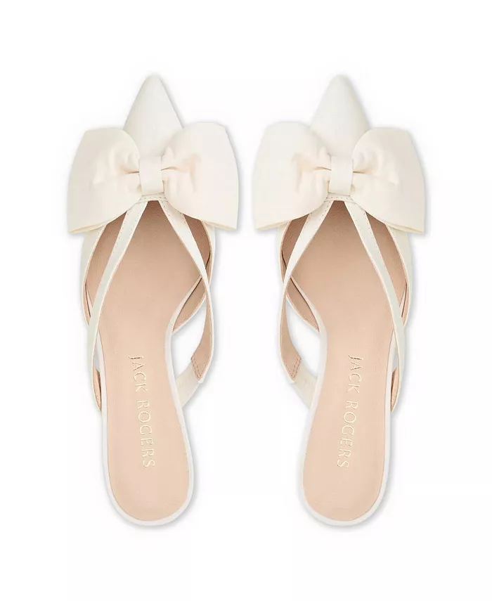 Мюли Cynthia Bow - Ткань Jack Rogers, слоновая кость/кремовый — фото 3