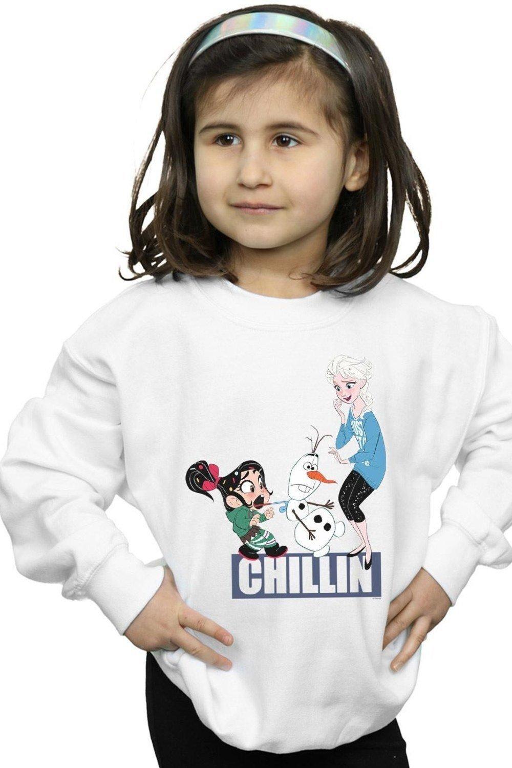 

Толстовка Wreck It Ralph Elsa And Vanellope Disney, белый