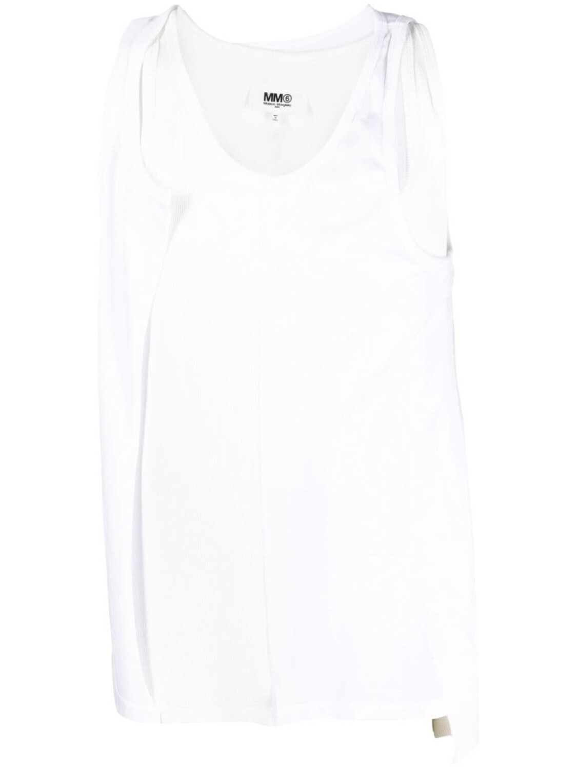 

MM6 Maison Margiela многослойный топ, белый