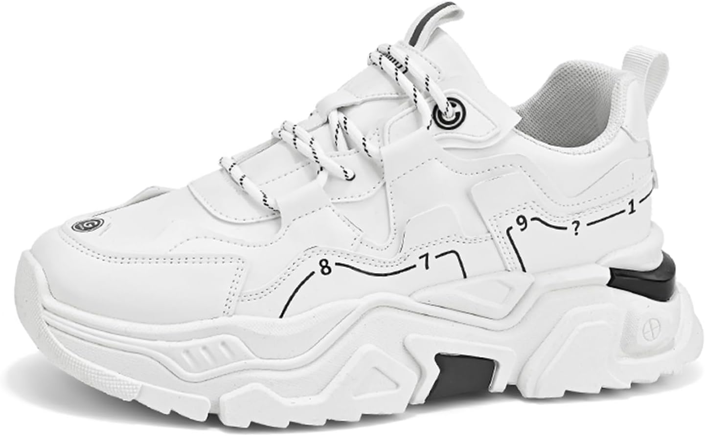 

Мужские повседневные спортивные кроссовки GSIGUL для ходьбы, тенниса и тренировок, модные массивные кроссовки для мужчин, белый