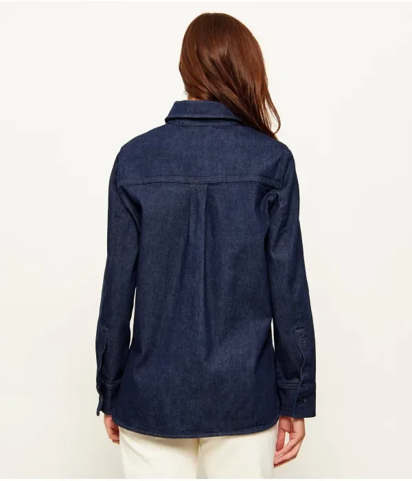 Джинсовая рубашка ALOSYNE relaxed fit Boss, темно-синий — фото 3