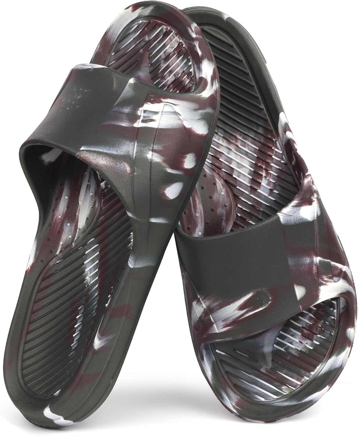 

Мужские шлепанцы CWODOR для душа, очень большие, быстро сохнут, противоскользящие, зеленый