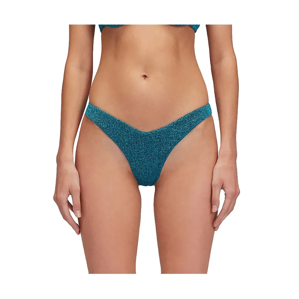 

Низ бикини Sundek Loren lurex high-leg briefs, синий