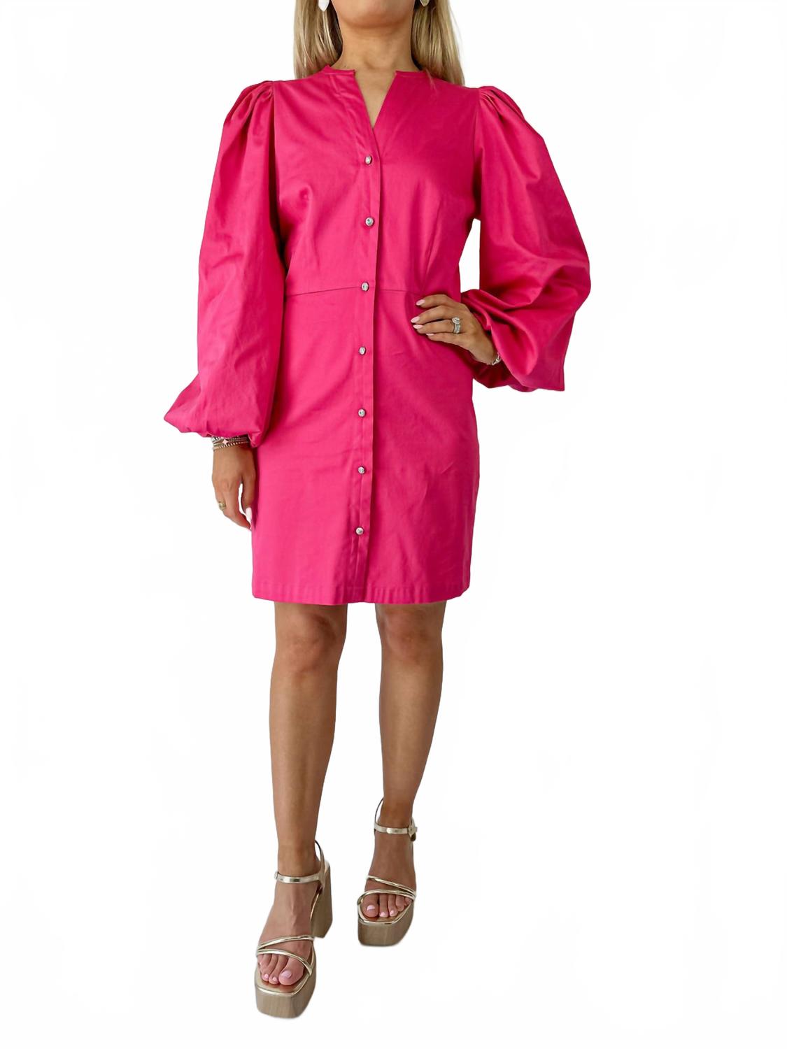 

Мини-платье Athena в цвете фуксия Alden Adair