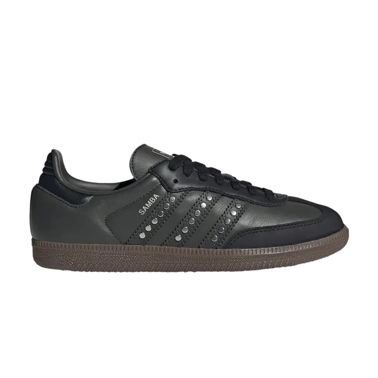 Кроссовки Adidas Wmns Samba OG, Studded Stripes - Black Earth