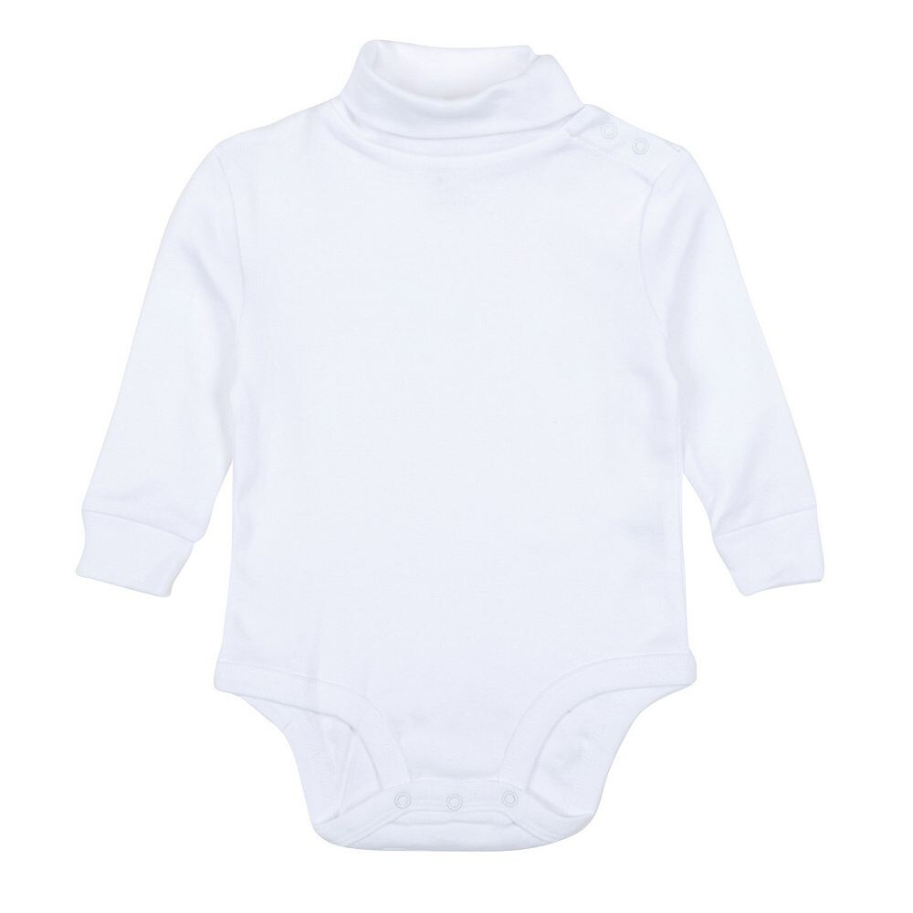 Боди-водолазка Leveret Baby, нейтральный однотонный цвет, белый