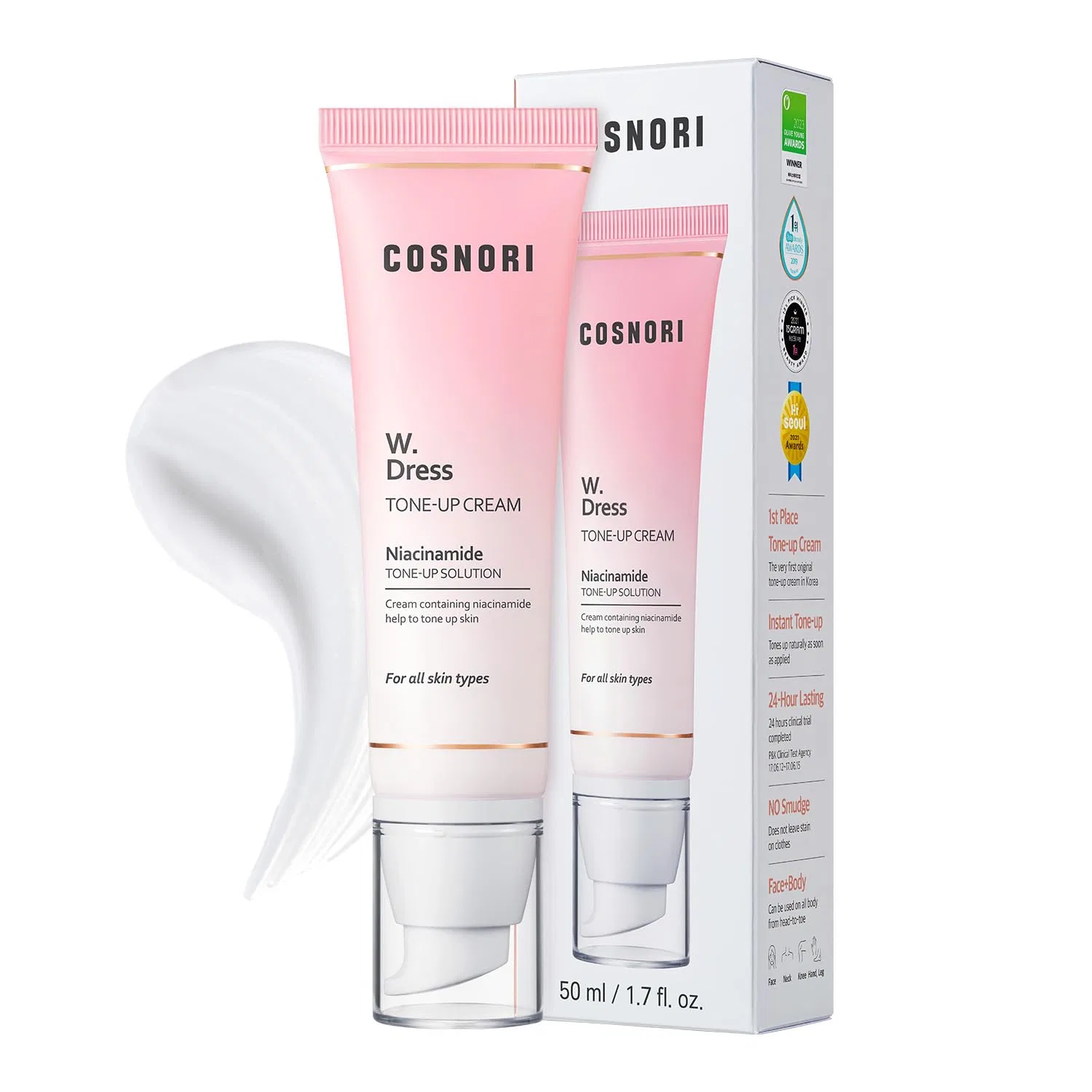 Крем для лица Cosnori — Осветляющий тонирующий «Whitening Dress Cream» от, 50 мл