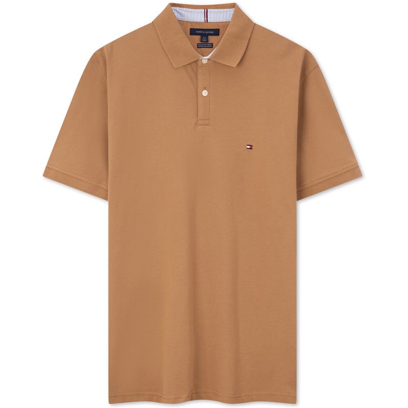 Tommy Hilfiger Мужская поло коричневого цвета — фото 3